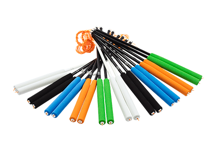 Carbon 35cm kije do diabolo kolor ZIELONY Henry`s